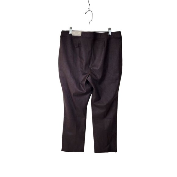 Chico's Faux Suede Brown Leggings Pants New with Tag - Picture 2 of 6